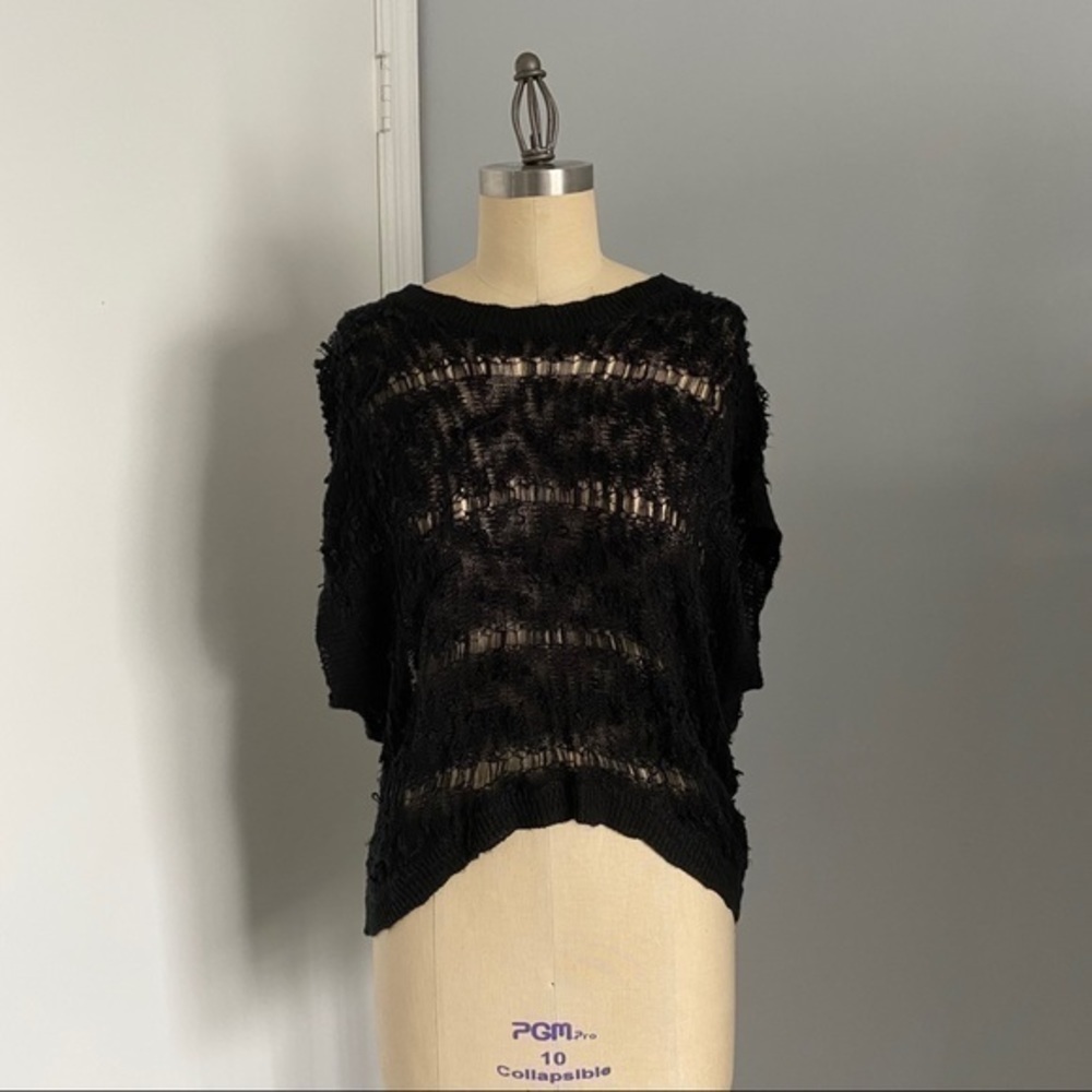 High Low Distressed Sweater